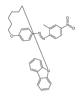 [4-(6-carbazol-9-ylhexoxy)phenyl]-(2-methyl-4-nitrophenyl)diazene结构式