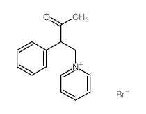 Pyridinium,1-(3-oxo-2-phenylbutyl)-, bromide (1:1) structure