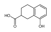 8-hydroxy-1,2,3,4-tetrahydronaphthalene-2-carboxylic acid Structure