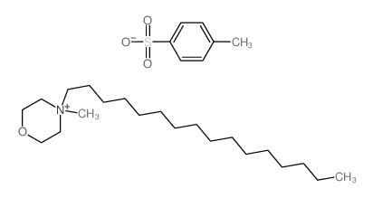 4-hexadecyl-4-methyl-1-oxa-4-azoniacyclohexane; 4-methylbenzenesulfonic acid Structure