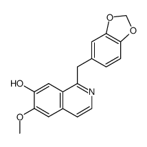 1-(1,3-Benzodioxol-5-ylmethyl)-6-methoxyisoquinolin-7-ol Structure