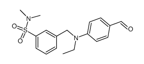 3-{[Ethyl-(4-formyl-phenyl)-amino]-methyl}-N,N-dimethyl-benzenesulfonamide结构式