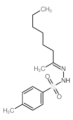 4-methyl-N-(octan-2-ylideneamino)benzenesulfonamide structure