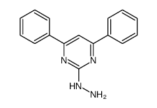 (4,6-diphenylpyrimidin-2-yl)hydrazine Structure