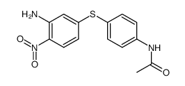 N-(4-(3-amino-4-nitrophenylthio)phenyl)acetamide结构式