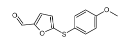 5-(4-methoxyphenyl)sulfanylfuran-2-carbaldehyde结构式