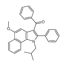 (1-isobutyl-5-methoxy-2-phenyl-benzo[g]indol-3-yl)-phenyl-methanone Structure