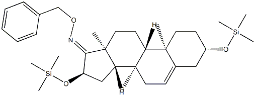 3β,16α-Bis(trimethylsiloxy)androst-5-en-17-one O-benzyl oxime picture