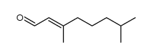 cis/trans-3,7-dimethyl-2-octeal Structure