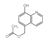 5-Quinolinemethanol,8-hydroxy-, 5-acetate Structure