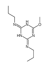 6-methoxy-2-N,4-N-dipropyl-1,3,5-triazine-2,4-diamine Structure