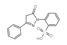 2-(4,5-dihydro-5-oxo-3-phenyl-1H-pyrazol-1-yl)benzenesulphonic acid structure