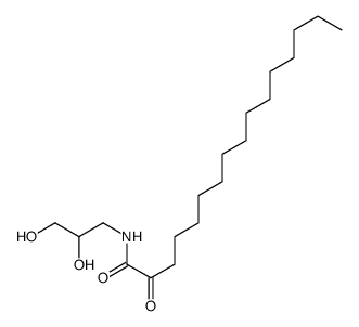 N-(2,3-dihydroxypropyl)-2-oxohexadecanamide结构式