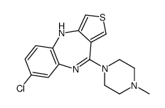7-chloro-4-(4-methylpiperazin-1-yl)-10H-thieno[3,4-b][1,5]benzodiazepine结构式