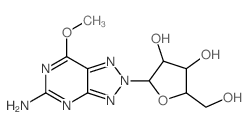 2H-1,2,3-Triazolo[4,5-d]pyrimidin-5-amine,7-methoxy-2-b-D-ribofuranosyl- picture