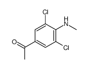 1-[3,5-dichloro-4-(methylamino)phenyl]ethanone结构式