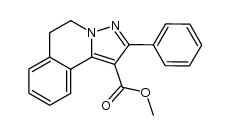 2-phenyl-5,6-dihydro-pyrazolo[5,1-a]isoquinoline-1-carboxylic acid methyl ester结构式
