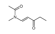 N-methyl-N-(3-oxopent-1-enyl)acetamide结构式