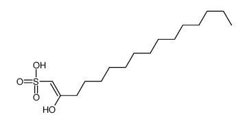 2-hydroxyhexadec-1-ene-1-sulfonic acid结构式