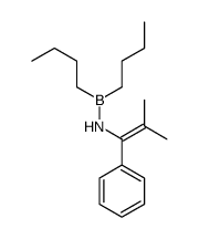 N-dibutylboranyl-2-methyl-1-phenylprop-1-en-1-amine结构式
