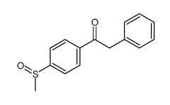 1-(4-methylsulfinylphenyl)-2-phenylethanone Structure