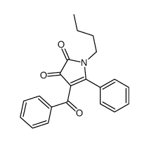 4-benzoyl-1-butyl-5-phenylpyrrole-2,3-dione Structure