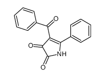 4-benzoyl-5-phenyl-1H-pyrrole-2,3-dione Structure