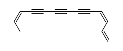 trideca-1,3c,11c-triene-5,7,9-triyne结构式