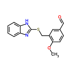 3-[(1H-Benzimidazol-2-ylsulfanyl)methyl]-4-methoxybenzaldehyde结构式