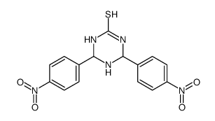 4,6-bis(4-nitrophenyl)-1,3,5-triazinane-2-thione结构式