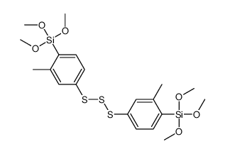 trimethoxy-[2-methyl-4-[(3-methyl-4-trimethoxysilylphenyl)trisulfanyl]phenyl]silane Structure