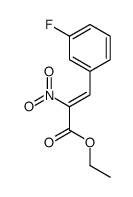 ethyl 3-(3-fluorophenyl)-2-nitroprop-2-enoate结构式