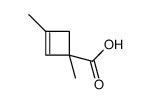 1,3-dimethylcyclobut-2-ene-1-carboxylic acid结构式