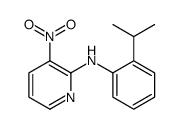 3-nitro-N-(2-propan-2-ylphenyl)pyridin-2-amine结构式