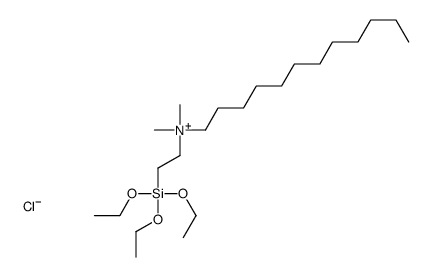 dodecyl-dimethyl-(2-triethoxysilylethyl)azanium,chloride Structure