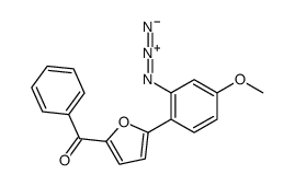 [5-(2-azido-4-methoxyphenyl)furan-2-yl]-phenylmethanone结构式