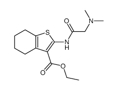 2-[(N,N-dimethyl-glycyl)-amino]-4,5,6,7-tetrahydro-benzo[b]thiophene-3-carboxylic acid ethyl ester Structure