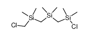 [(Chloro-dimethyl-silanylmethyl)-dimethyl-silanyl]-(chloromethyl-dimethyl-silanyl)-methane Structure