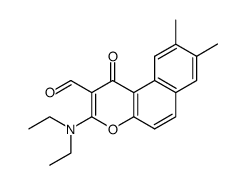 3-diethylamino-8,9-dimethyl-1-oxo-1H-benzo[f]chromene-2-carbaldehyde结构式