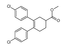 methyl 3,4-bis(4-chlorophenyl)cyclohex-3-ene-1-carboxylate结构式