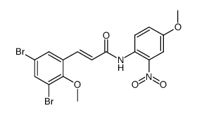 3,5-Dibrom-2-methoxy-zimtsaeure-<4-methoxy-2-nitro-anilid> Structure
