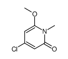 4-chloro-6-methoxy-1-methylpyridin-2-one结构式