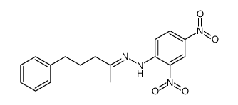 2.4-Dinitro-phenylhydrazon des 5-Phenyl-pentanons-(2)结构式