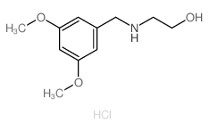 Ethanol,2-[[(3,5-dimethoxyphenyl)methyl]amino]-, hydrochloride (1:1)结构式