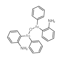 Aniline,2,2'-[oxybis(phenylarsylene)]di- (8CI) Structure