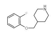 4-[(2-fluorophenoxy)methyl]piperidine结构式