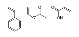ethenyl acetate,prop-2-enoic acid,styrene Structure