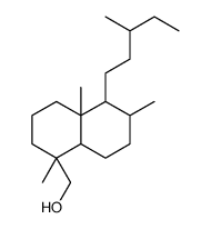 [1,4a,6-trimethyl-5-(3-methylpentyl)-2,3,4,5,6,7,8,8a-octahydronaphthalen-1-yl]methanol结构式