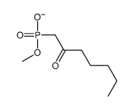 methoxy(2-oxoheptyl)phosphinate Structure