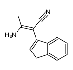 1H-Indene-3-acetonitrile,-alpha--(1-aminoethylidene)-(9CI) Structure